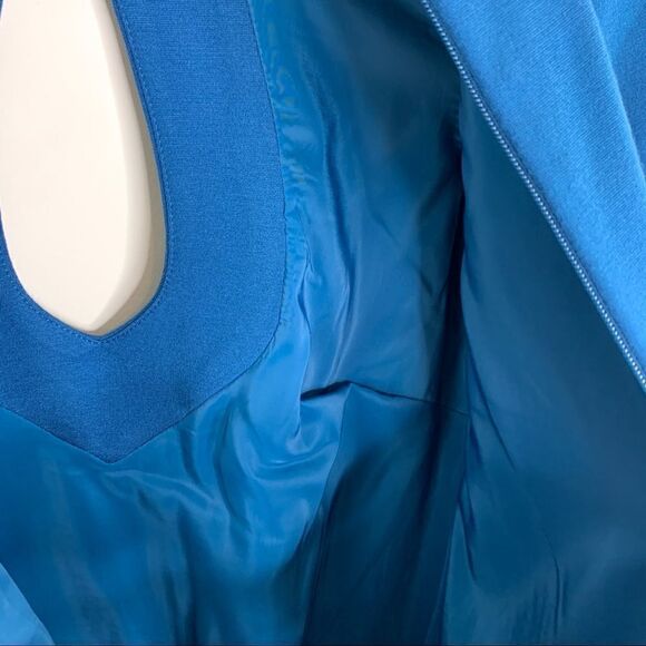 TRINA TURK Peacock Blue Shift Dress Keyhole Front - Picture 10 of 12